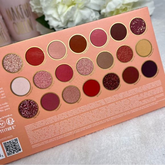 RUDE NEW Eyeshadow Palette United Peachy Nudes 21 Colors Vegan Friendly NWT - Picture 13 of 16